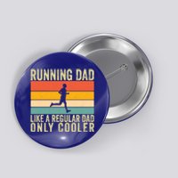 Running Dad Design For Father Day Marathon Runner Gift Button