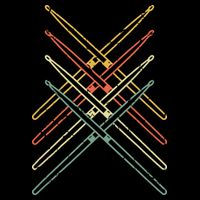 Retro Drumsticks Drummer Gifts Drums City Backpack