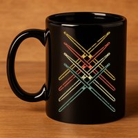 Retro Drumsticks Drummer Gifts Drums 11oz C Handle Ceramic Mug