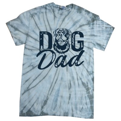 Rottweiler Dog Dad Rottie Tie-Dye T-Shirt