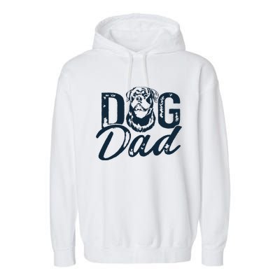 Rottweiler Dog Dad Rottie Garment-Dyed Fleece Hoodie