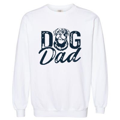 Rottweiler Dog Dad Rottie Garment-Dyed Sweatshirt