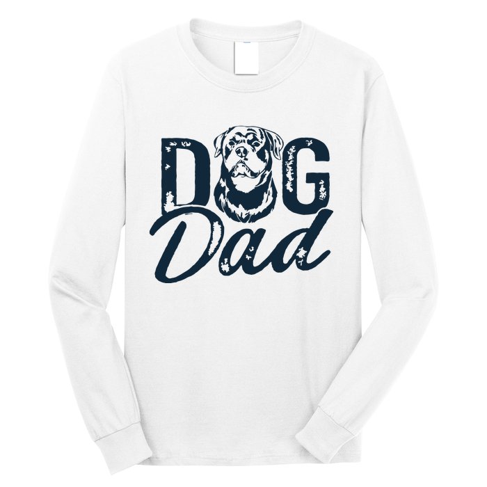 Rottweiler Dog Dad Rottie Long Sleeve Shirt