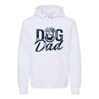 Rottweiler Dog Dad Rottie Premium Hoodie