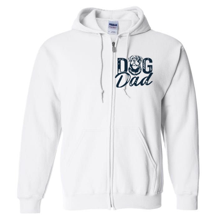 Rottweiler Dog Dad Rottie Full Zip Hoodie