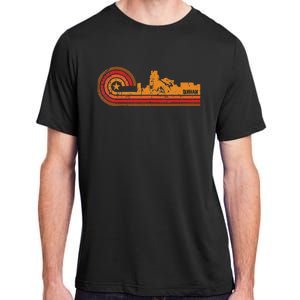 Retro Durham Durham Nc Skyline Adult ChromaSoft Performance T-Shirt