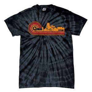 Retro Durham Durham Nc Skyline Tie-Dye T-Shirt