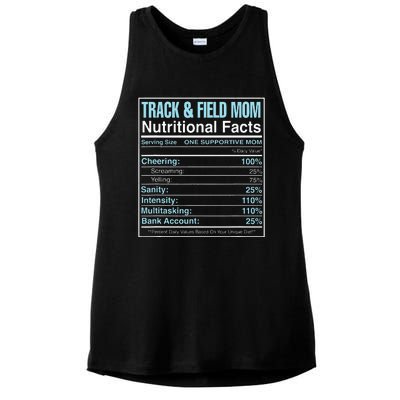 Running Dad Definition Funny Runner Ladies PosiCharge Tri-Blend Wicking Tank