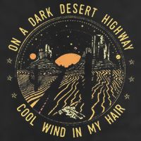 Retro Dark Desert Highway Adventure Camping Adult Drive Performance Visor