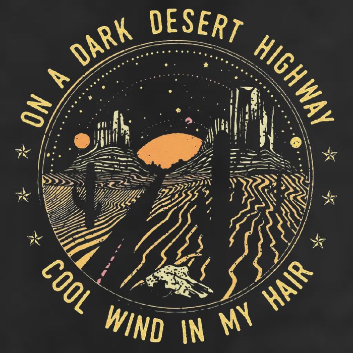 Retro Dark Desert Highway Adventure Camping Adult Drive Performance Visor