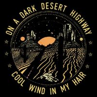 Retro Dark Desert Highway Adventure Camping Youth Performance Sprint T-Shirt