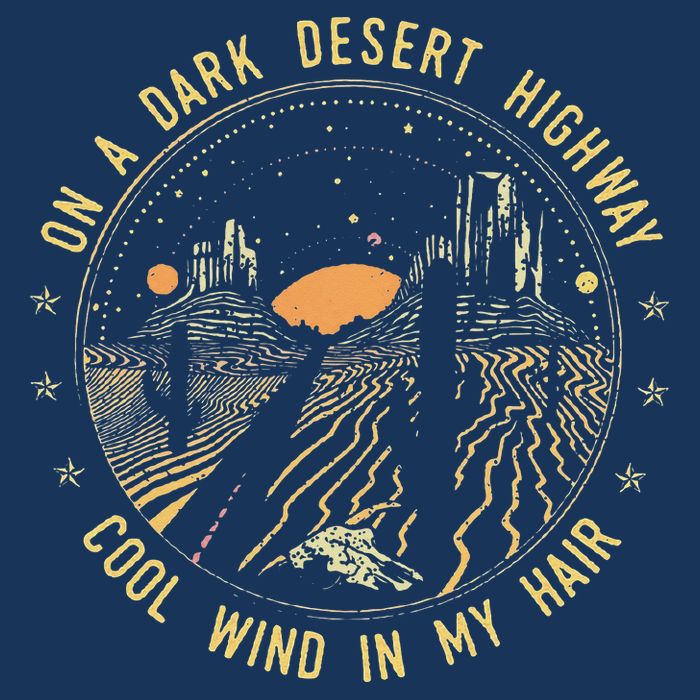 Retro Dark Desert Highway Adventure Camping Infant Baby Jersey Bodysuit