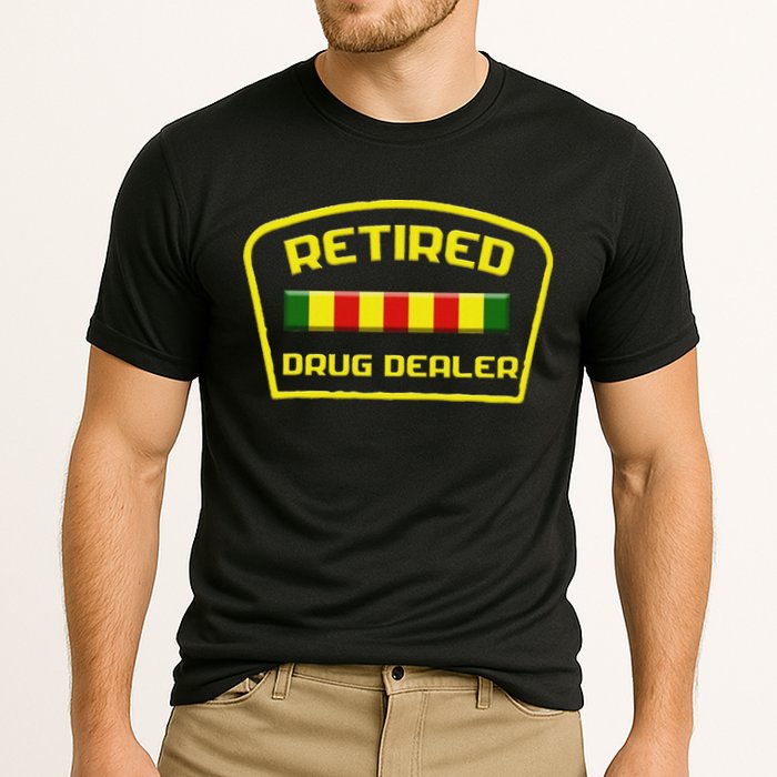 Retired Drug Dealer Funny Recovery Cooling Performance Crew T-Shirt