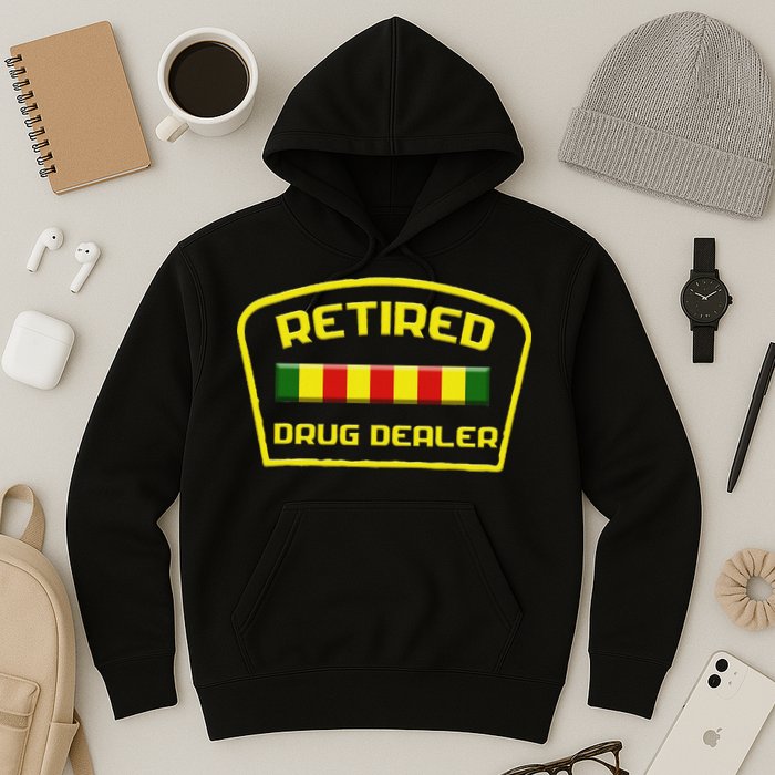 Retired Drug Dealer Funny Recovery Hoodie