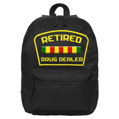 Retired Drug Dealer Funny Recovery 16 in Basic Backpack