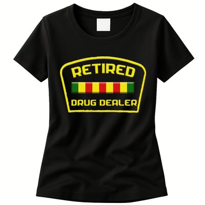 Retired Drug Dealer Funny Recovery Womens T-Shirt