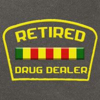 Retired Drug Dealer Funny Recovery Cotton Canvas Backpack