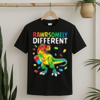 Rawrsomely Different Dinosaur Autism Puzzle T-Shirt