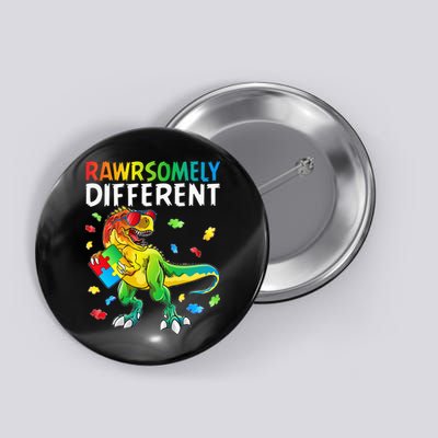 Rawrsomely Different Dinosaur Autism Puzzle Button