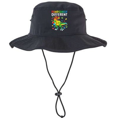 Rawrsomely Different Dinosaur Autism Puzzle Bucket Hat