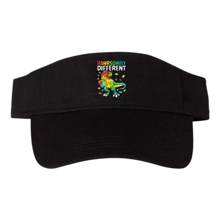Rawrsomely Different Dinosaur Autism Puzzle Visor