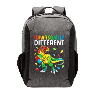 Rawrsomely Different Dinosaur Autism Puzzle Vector Backpack