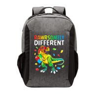 Rawrsomely Different Dinosaur Autism Puzzle Vector Backpack