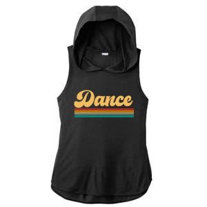 Retro Dance Dancing Dancer Ladies PosiCharge Tri-Blend Wicking Draft Hoodie Tank