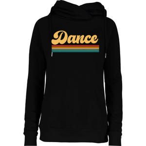 Retro Dance Dancing Dancer Womens Funnel Neck Pullover Hood