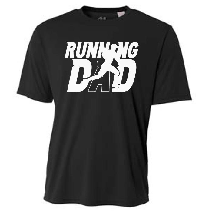 Running Dad Daddy Father Jogging Papa Father's Day Cooling Performance Crew T-Shirt