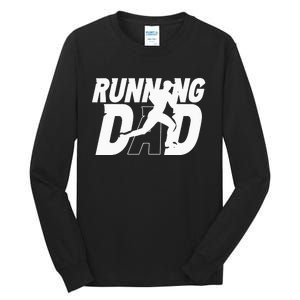 Running Dad Daddy Father Jogging Papa Father's Day Tall Long Sleeve T-Shirt