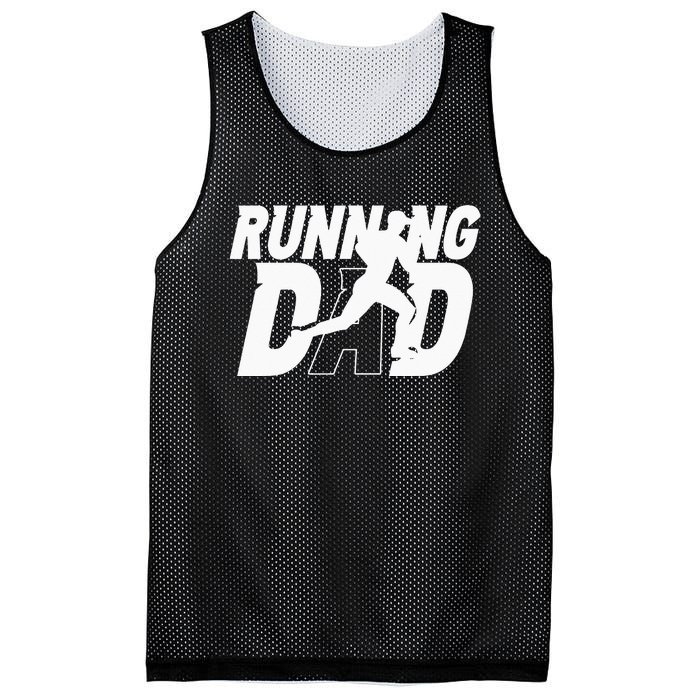 Running Dad Daddy Father Jogging Papa Father's Day Mesh Reversible Basketball Jersey Tank