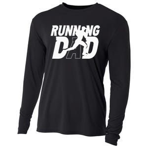 Running Dad Daddy Father Jogging Papa Father's Day Cooling Performance Long Sleeve Crew