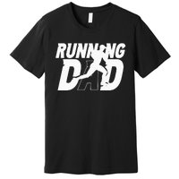 Running Dad Daddy Father Jogging Papa Father's Day Premium T-Shirt