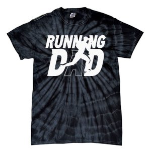 Running Dad Daddy Father Jogging Papa Father's Day Tie-Dye T-Shirt