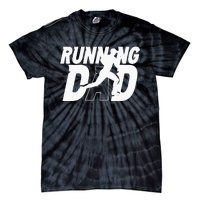 Running Dad Daddy Father Jogging Papa Father's Day Tie-Dye T-Shirt