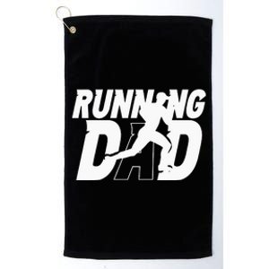 Running Dad Daddy Father Jogging Papa Father's Day Platinum Collection Golf Towel