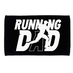 Running Dad Daddy Father Jogging Papa Father's Day Microfiber Hand Towel