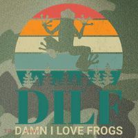Retro Dilf Damn I Love Frogs Legacy Tie Dye Trucker Hat