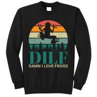 Retro Dilf Damn I Love Frogs Sweatshirt