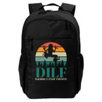 Retro Dilf Damn I Love Frogs Daily Commute Backpack