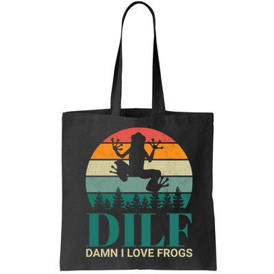 Retro Dilf Damn I Love Frogs Bag