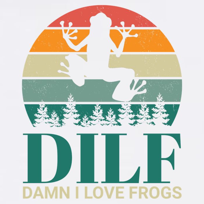 Retro Dilf Damn I Love Frogs Garment-Dyed Sweatshirt