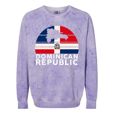 Republic Dominican Dominicano Dominicana Colorblast Crewneck Sweatshirt