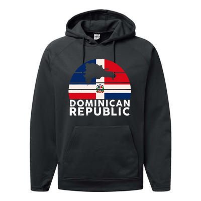 Republic Dominican Dominicano Dominicana Performance Fleece Hoodie