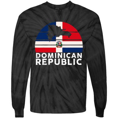 Republic Dominican Dominicano Dominicana Tie-Dye Long Sleeve Shirt