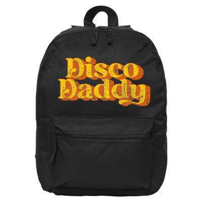 Retro Disco Daddy Funny Vintage 70S Party Matching Costume 16 in Basic Backpack