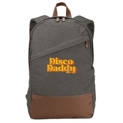 Retro Disco Daddy Funny Vintage 70S Party Matching Costume Cotton Canvas Backpack