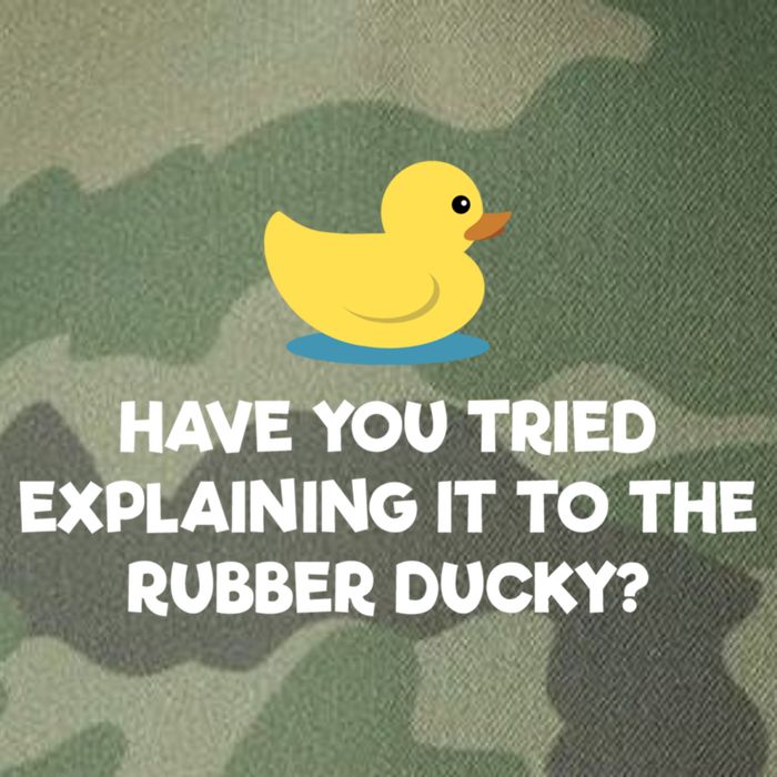 Rubber Duck Debugging Funny Explaining Programmer Coder Gift Legacy Tie Dye Trucker Hat