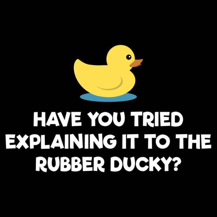 Rubber Duck Debugging Funny Explaining Programmer Coder Gift Youth Performance Sprint T-Shirt